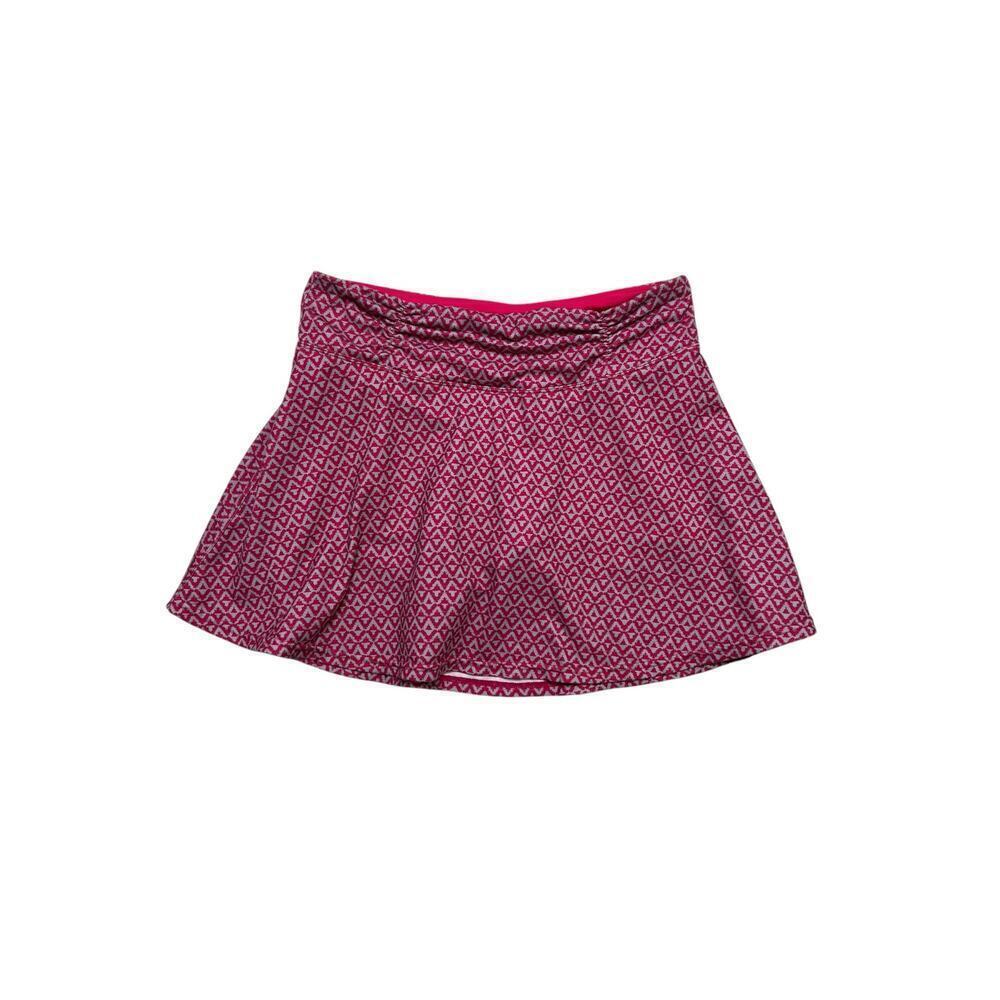 Prana Women’s A-Line Super Soft Skort - Pink‎ Geometric Pattern - size XS